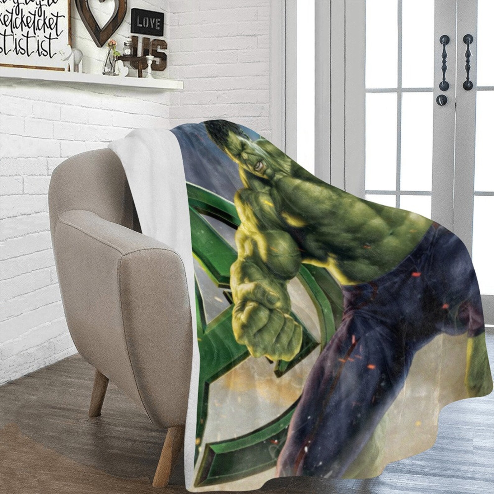 Hulk Blanket Fleece Travelling Avengers Super Hero Birthday Etsy UK