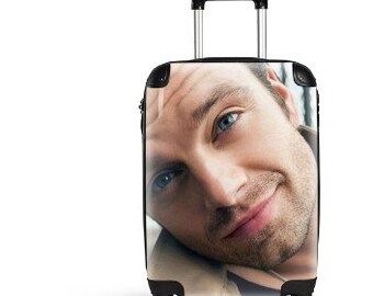 Sebastian Stan Suitcase Cabin Travelling  Gifts Birthday Mothers Day Fathers Day