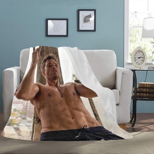 HUGE BEST PRICE Sebastian Stan Blanket Fleece Travelling  Birthday Gifts Mothers Fathers Day