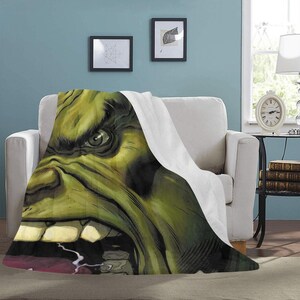 HUGE BEST PRICE Hulk Blanket Fleece Travelling Avengers Super Hero Birthday Gifts Mothers Fathers Day Day