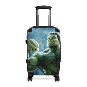Hulk Suitcase Cabin Luggage Travelling Avengers Super Hero Gifts Birthday Anniversary