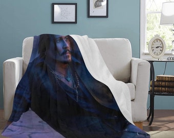 HUGE BEST PRICE Johnny Depp Blanket Jack Sparrow Fleece Travelling  Birthday Gifts Mothers Fathers Day