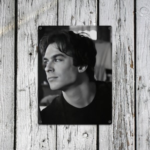 Ian Somerhalder Metal Tin Sign  Birthday Gifts Valentines Day