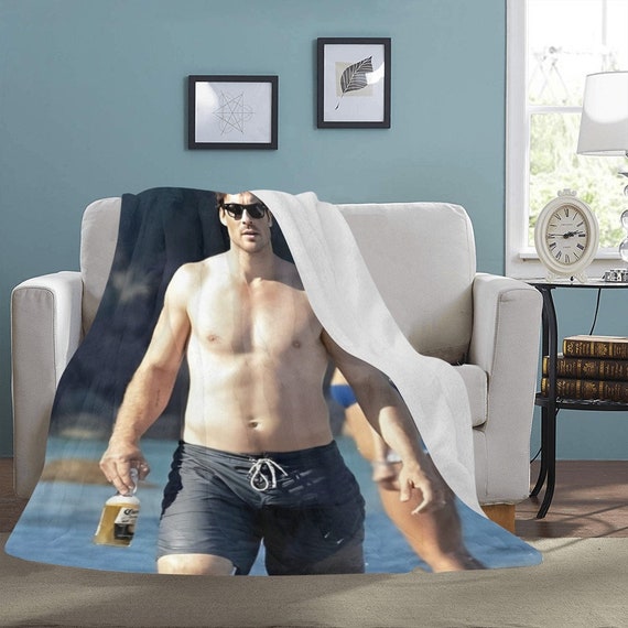 Damon salvatore blanket etsy shop