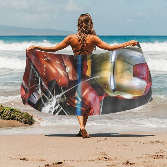 HUGE BEST PRICE Iron Man Beach Towel Avengers Super Hero