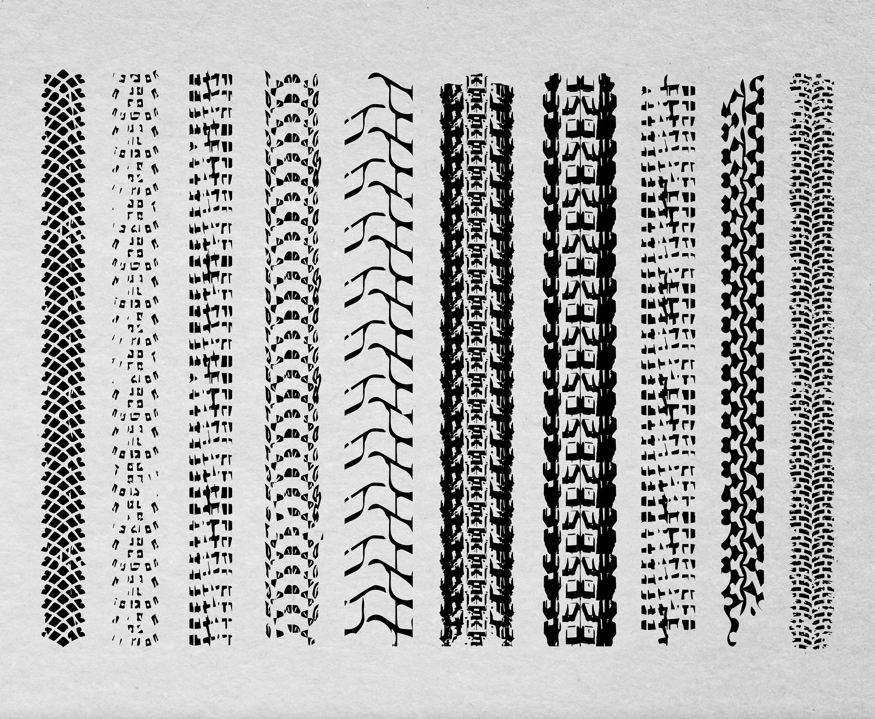 Vector Tire Tracks 