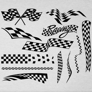 Racing Flag Svg, Nascar Flag Checkered Flag Svg, Checkered Racing Flag Svg, Racing Svg, Png, Eps, Jpeg, Cricut, Silhouette