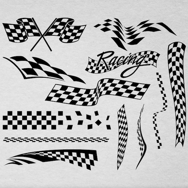 Racing Flag Svg, Nascar Flag Checkered Flag Svg, Checkered Racing Flag Svg, Racing Svg, Png, Eps, Jpeg, Cricut, Silhouette