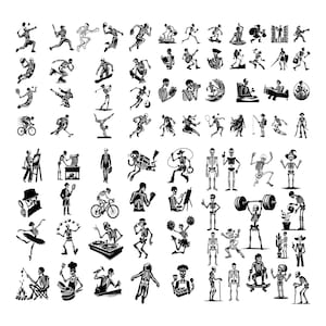 Skeleton Svg Bundle, Skeleton Svg, Dancing Skeleton Svg, Halloween Skeleton Svg, Halloween Svg, Skull Skeleton Svg, Funny Svg, Png, Cricut
