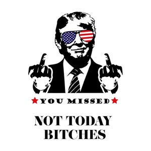 Trump SVG, Trump You Missed Svg, Trump Middle Finger Svg, Trump 2024, Funny Trump 2024 Svg, Trump Assassination Svg, Haters Gonna Hate Png