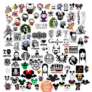 Mega Horror SVG Bundle, Helloween SVG Bundle, Horror Friends SVG, Halloween Characters Png Bundle, Halloween Clipart,Horror Movie Svg,Cricut