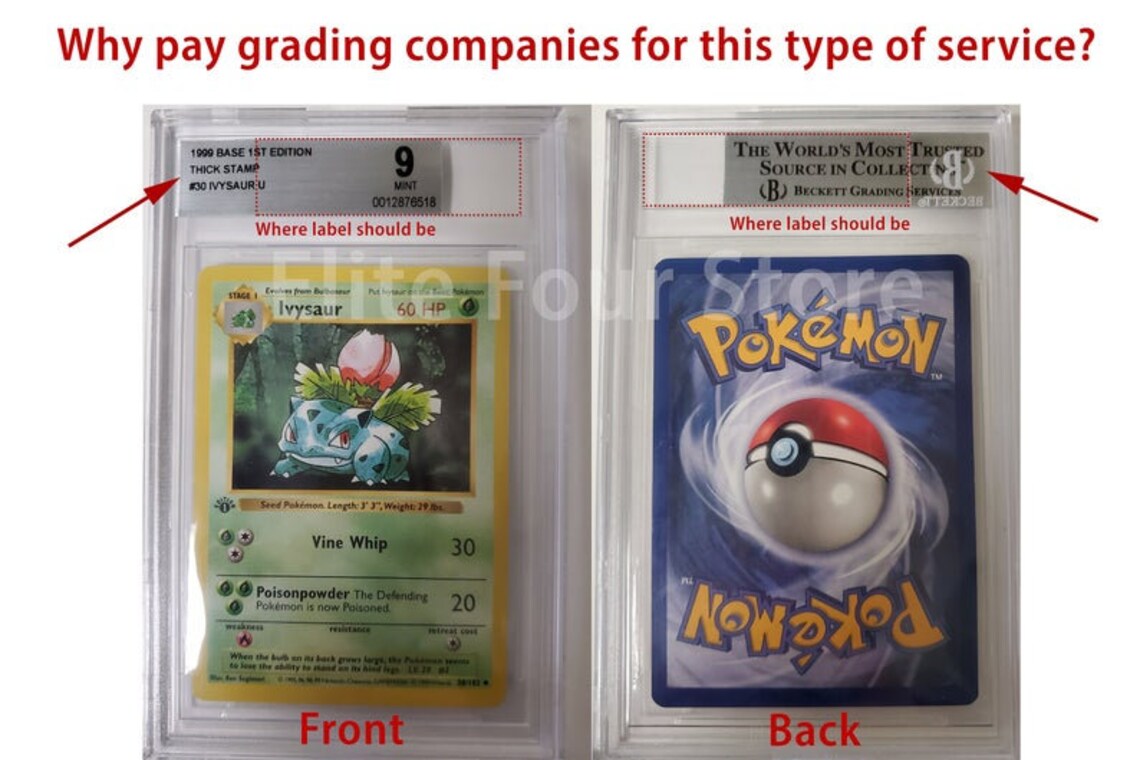 TCG Grading Slab Encapsulation DIY Kit Etsy