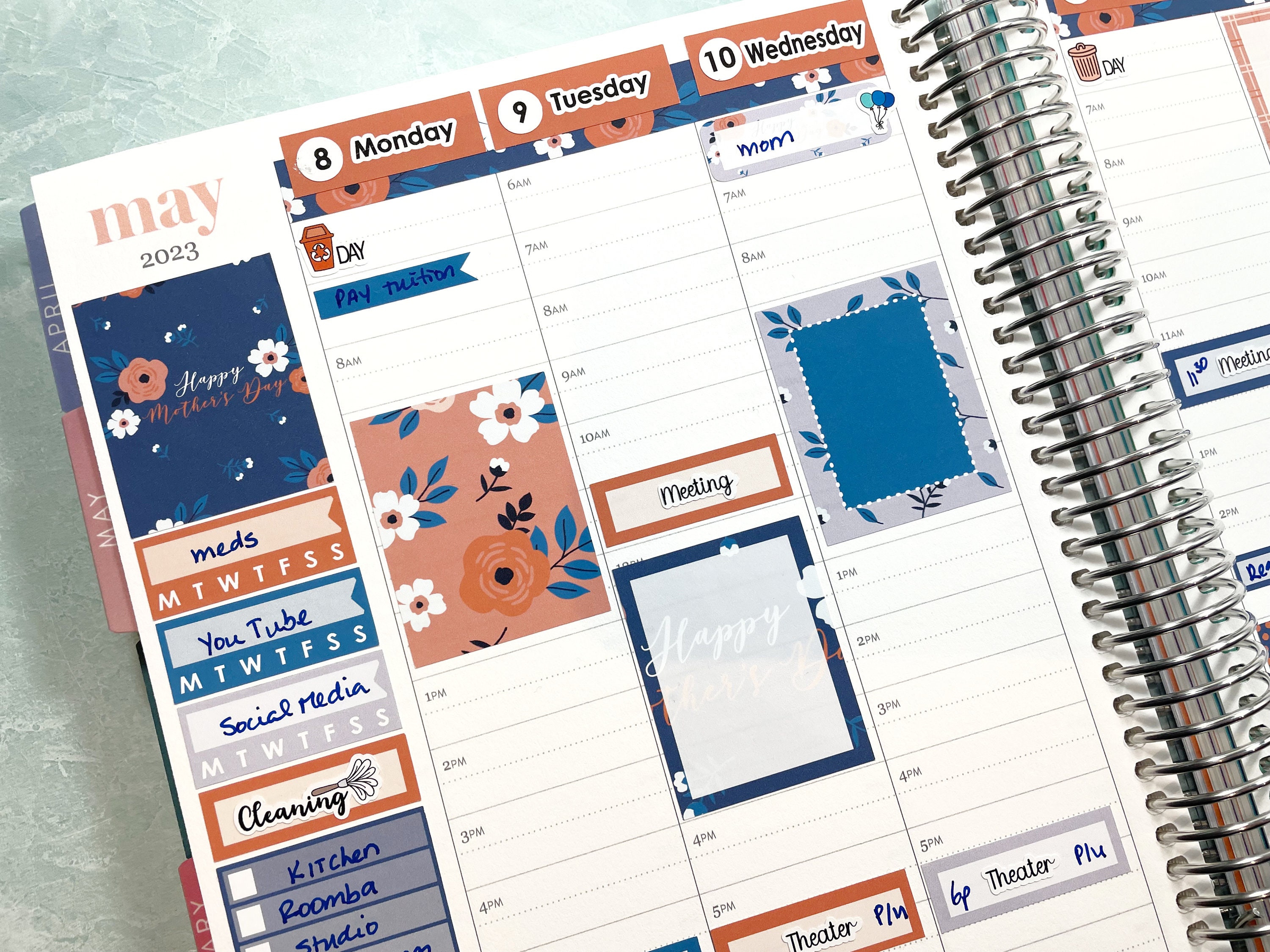 Weekly Planner Stickers Kit for Erin Condren Vertical and Hourly 7x9 ...