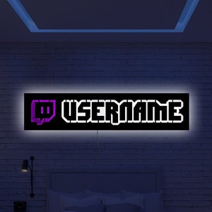 Luz de néon com etiqueta de jogador, luz de etiqueta de jogador personalizada, cenário de streamer, decoração de quarto de jogador, sinal de néon led com etiqueta de jogador, presente de etiqueta de jogador