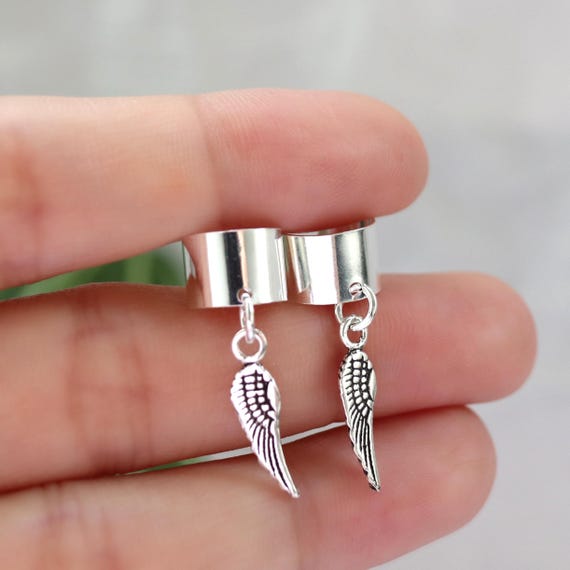 Orecchini A Perno Ala D'Angelo In Argento Sterling 925 Con Chiusura A Farfalla - 11x10,3 Mm - 2