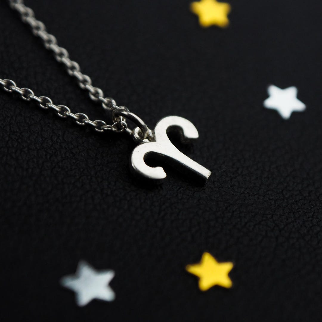 925 Sterling Silver, Tiny Zodiac Pendant, Horoscope Necklace, Aries ...