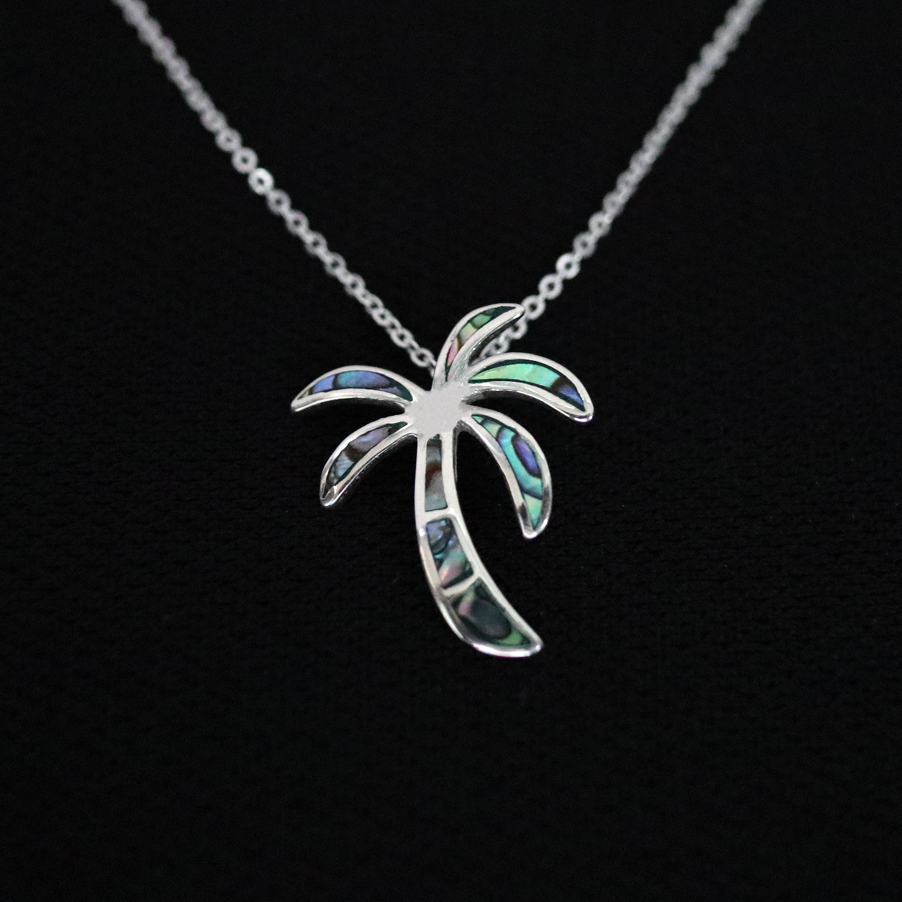 Palm Tree Necklace, Coconut Tree Necklace, Tropical Pendant Necklace, Summer Jewelry, Gift for Her, Nature Jewelry, Bridesmaid Jewelry, Gift