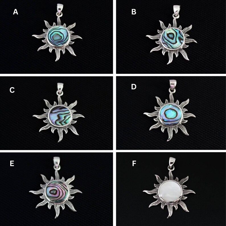 925 Sterling Silver Sun Necklace – Shimmering Sunshine Pendant With ...