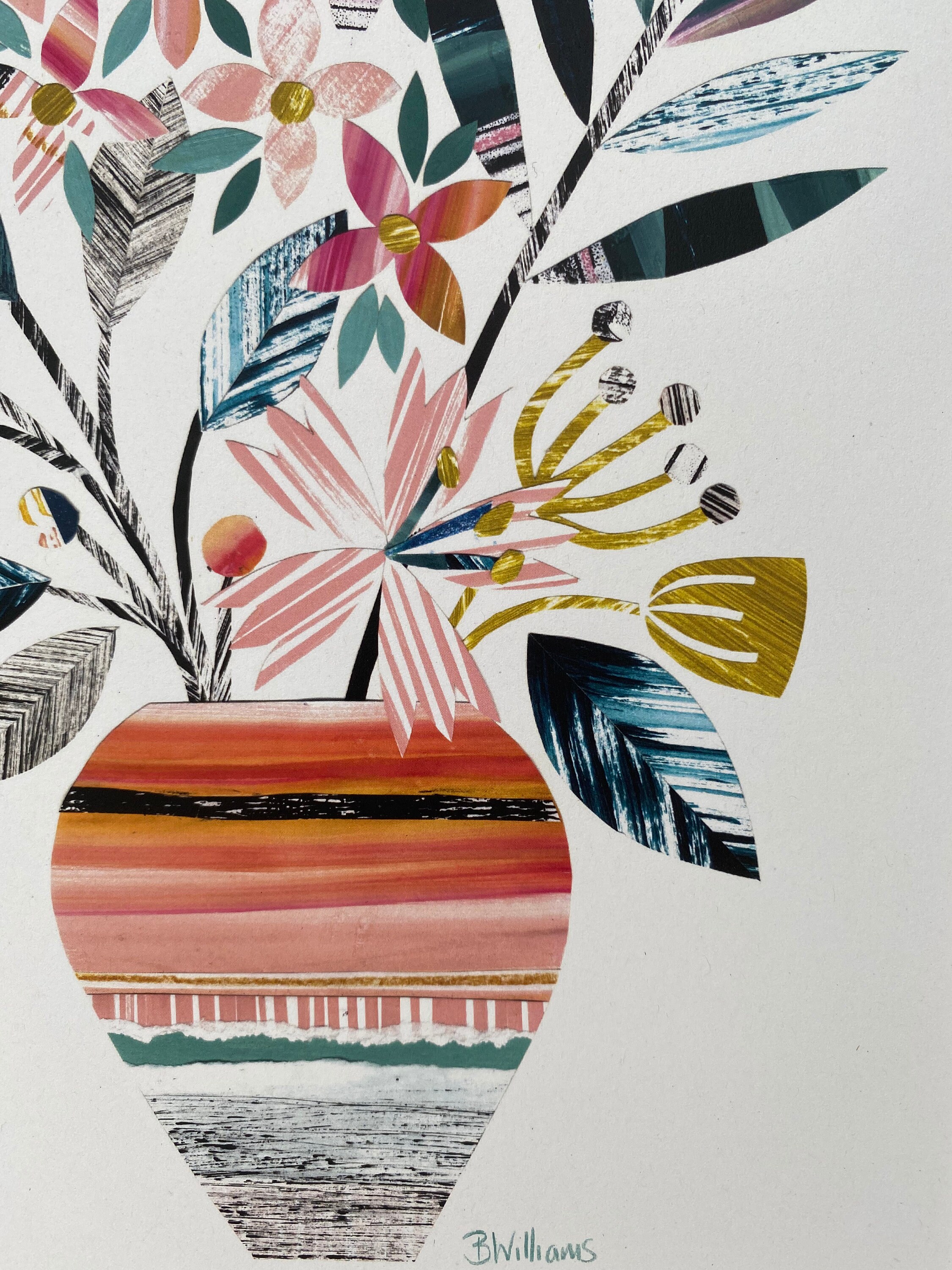 Print / Floral Print / Colourful Floral Vase Print From an Etsy UK