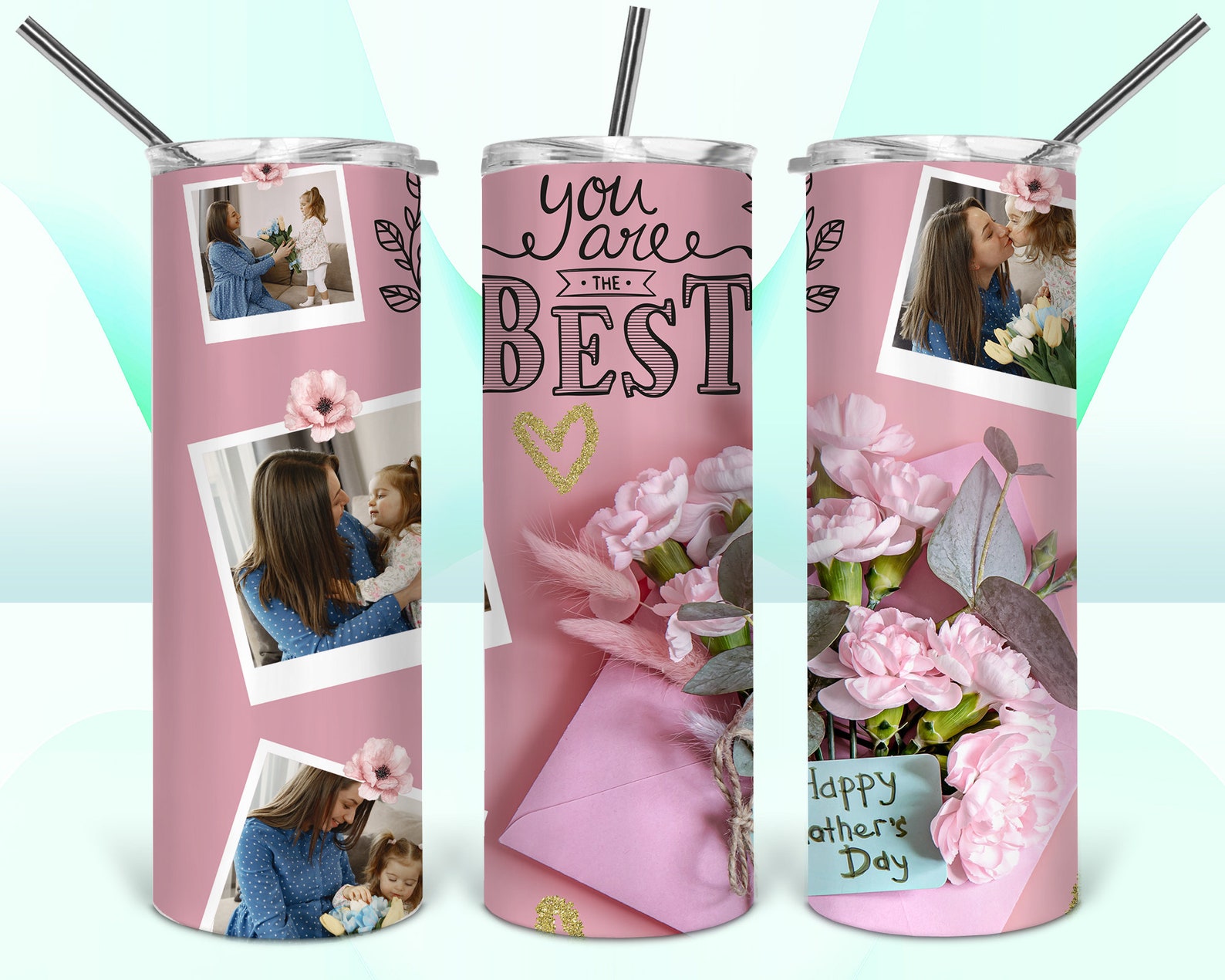 Tumbler Design Mothers Day PNG Sublimation Tumbler 20oz Mom Etsy