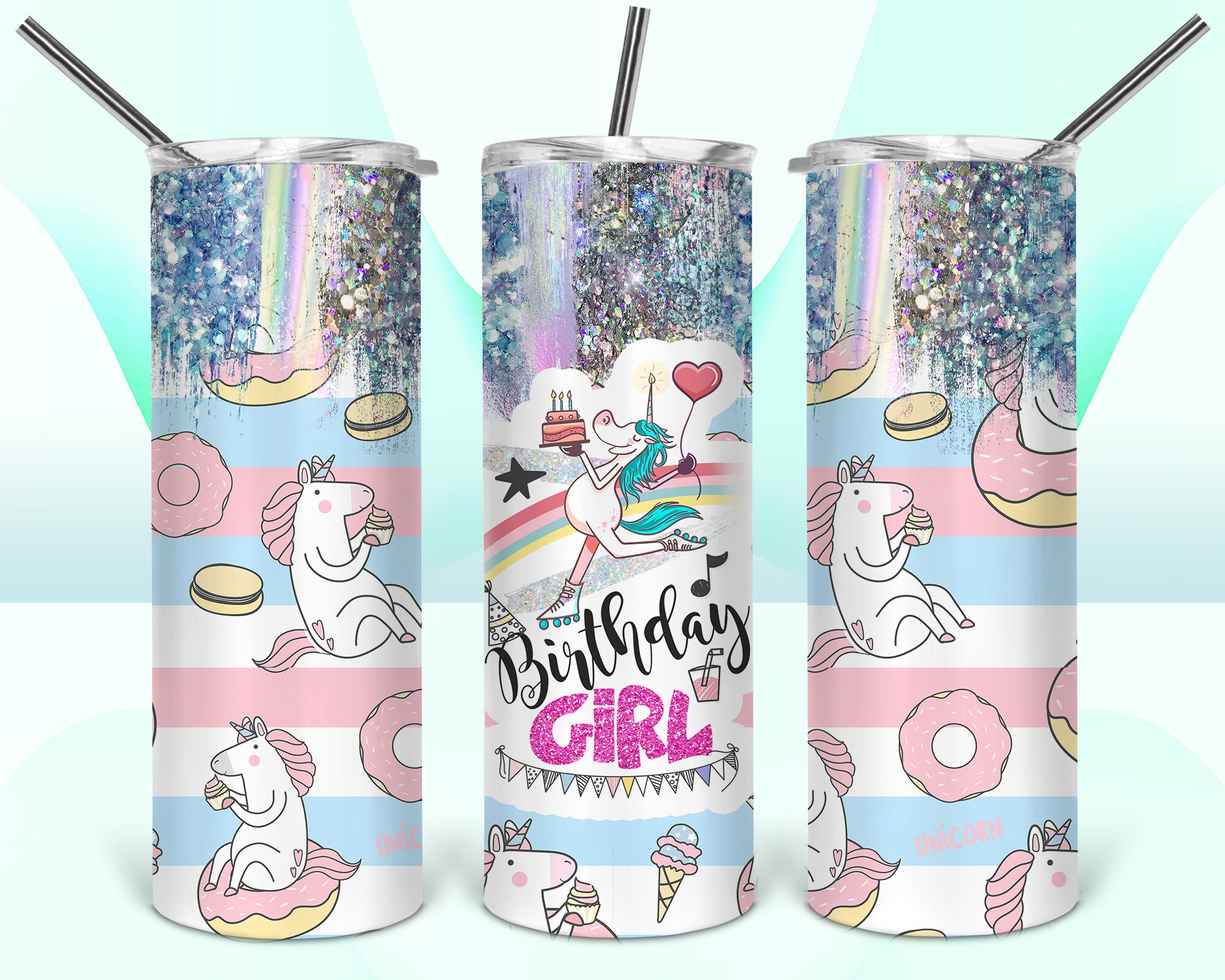Tumbler Design Happy Birthday Bundle PNG Sublimation Tumbler Etsy