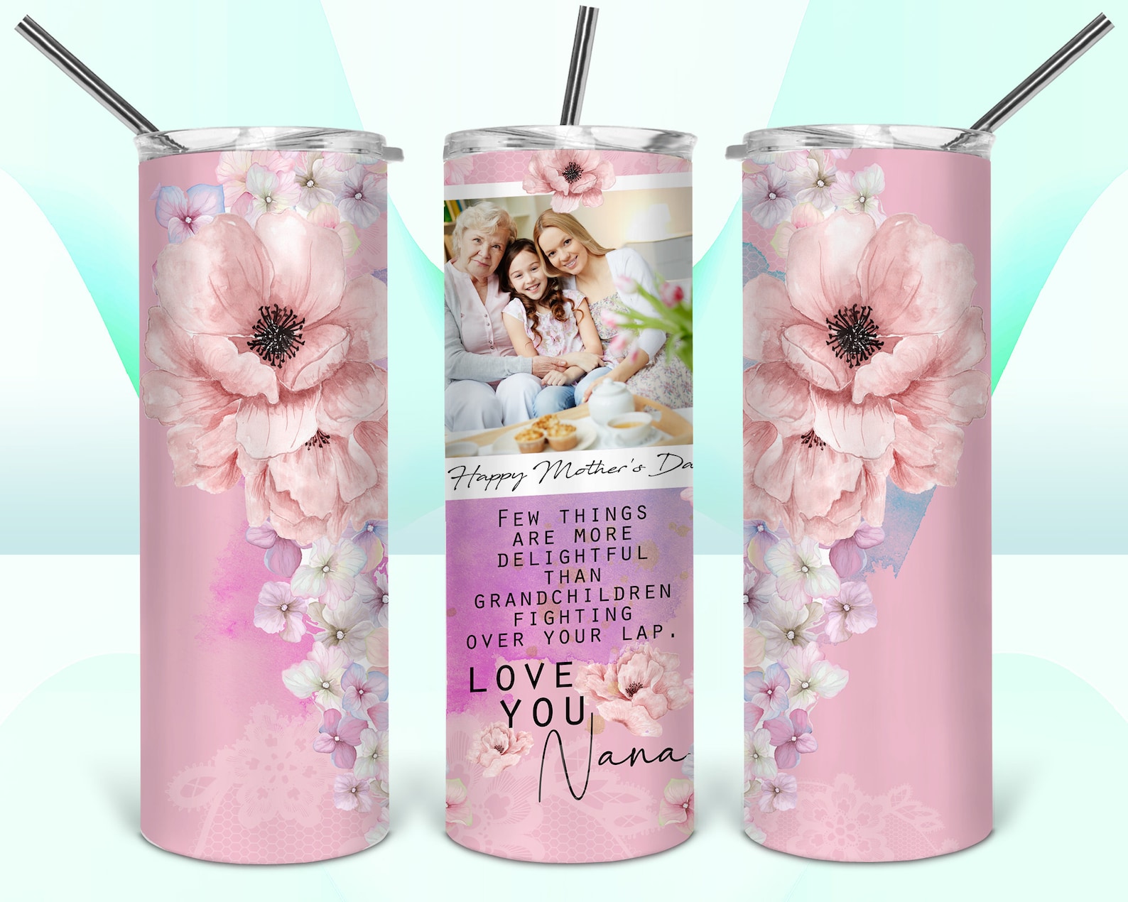 Tumbler Design Mothers Day PNG Sublimation Tumbler 20oz Mom Etsy