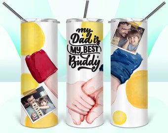 Tumbler Design Fathers Day PNG Sublimation Tumbler 20oz Father Tumbler PNG Best Dad Tumbler Sublimation Tumbler Design Father's Day Png