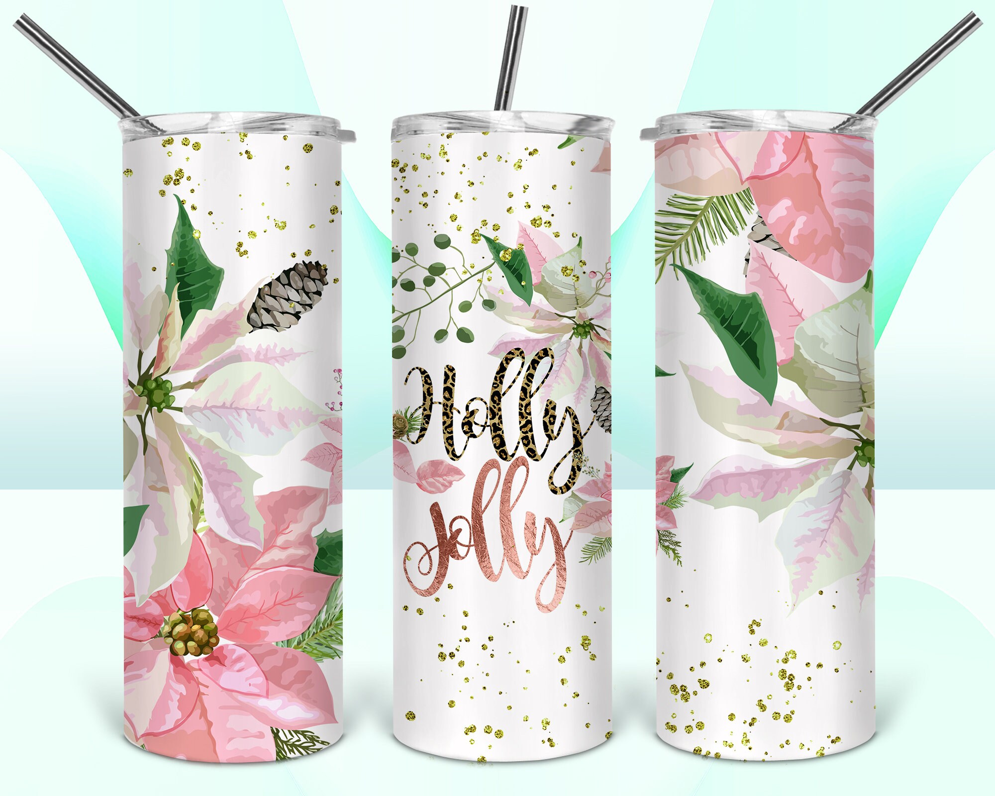 10 Tumbler Design Christmas Bundle PNG Sublimation Tumbler Etsy