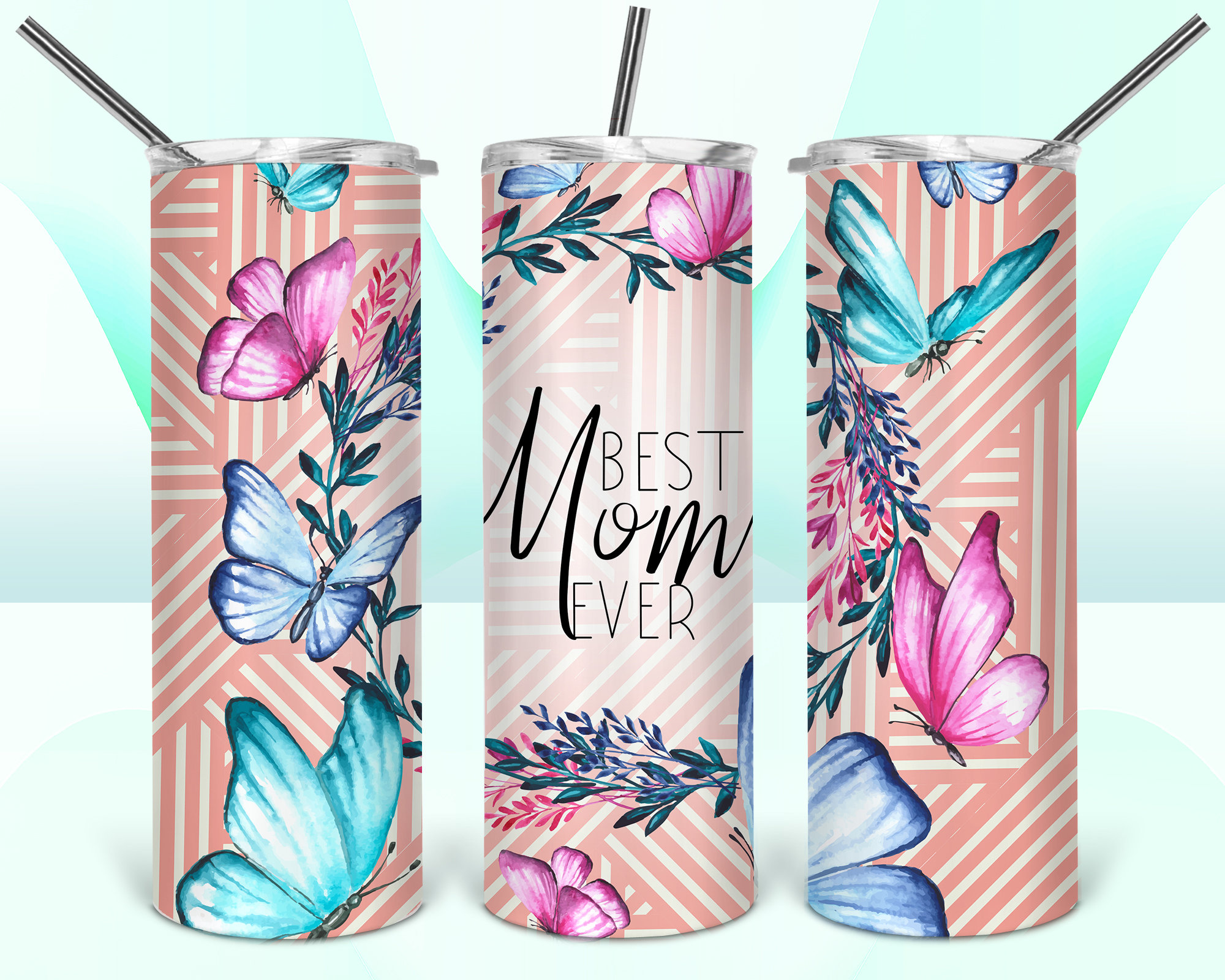 Tumbler Design Mothers Day PNG Sublimation Tumbler 20oz Mom | Etsy