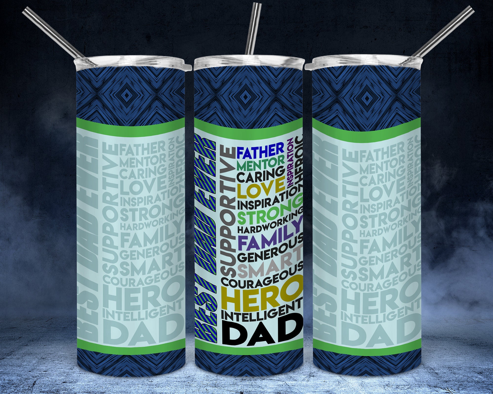 Tumbler Design Fathers Day PNG Sublimation Tumbler 20oz Padre | Etsy