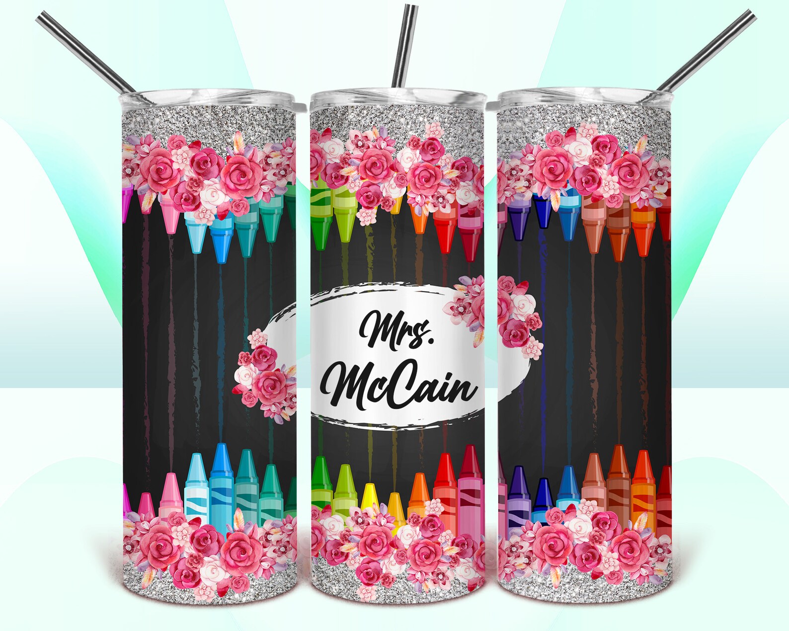 Tumbler Design Teacher PNG Sublimation Tumbler 20oz Tumbler Etsy