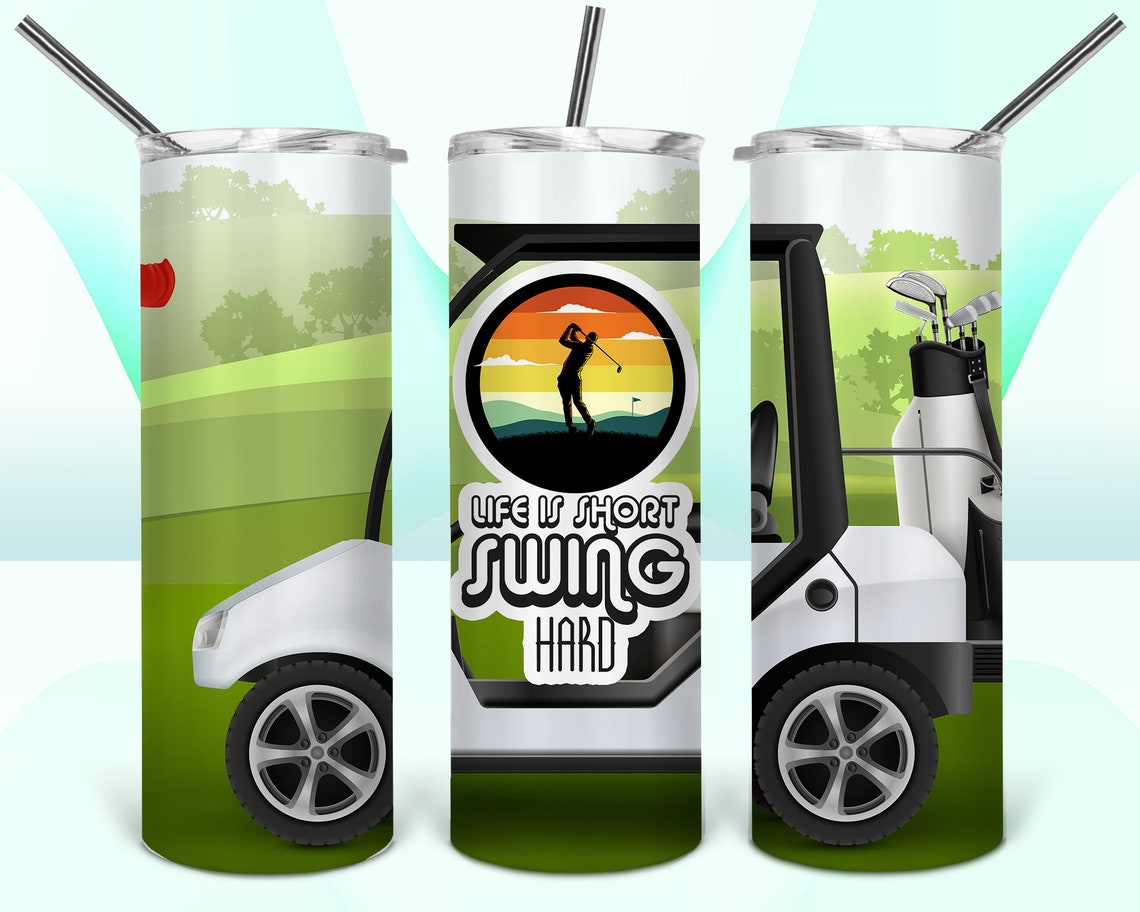 Tumbler Design Golf PNG Sublimation Tumbler 20oz Golf Tumbler Etsy