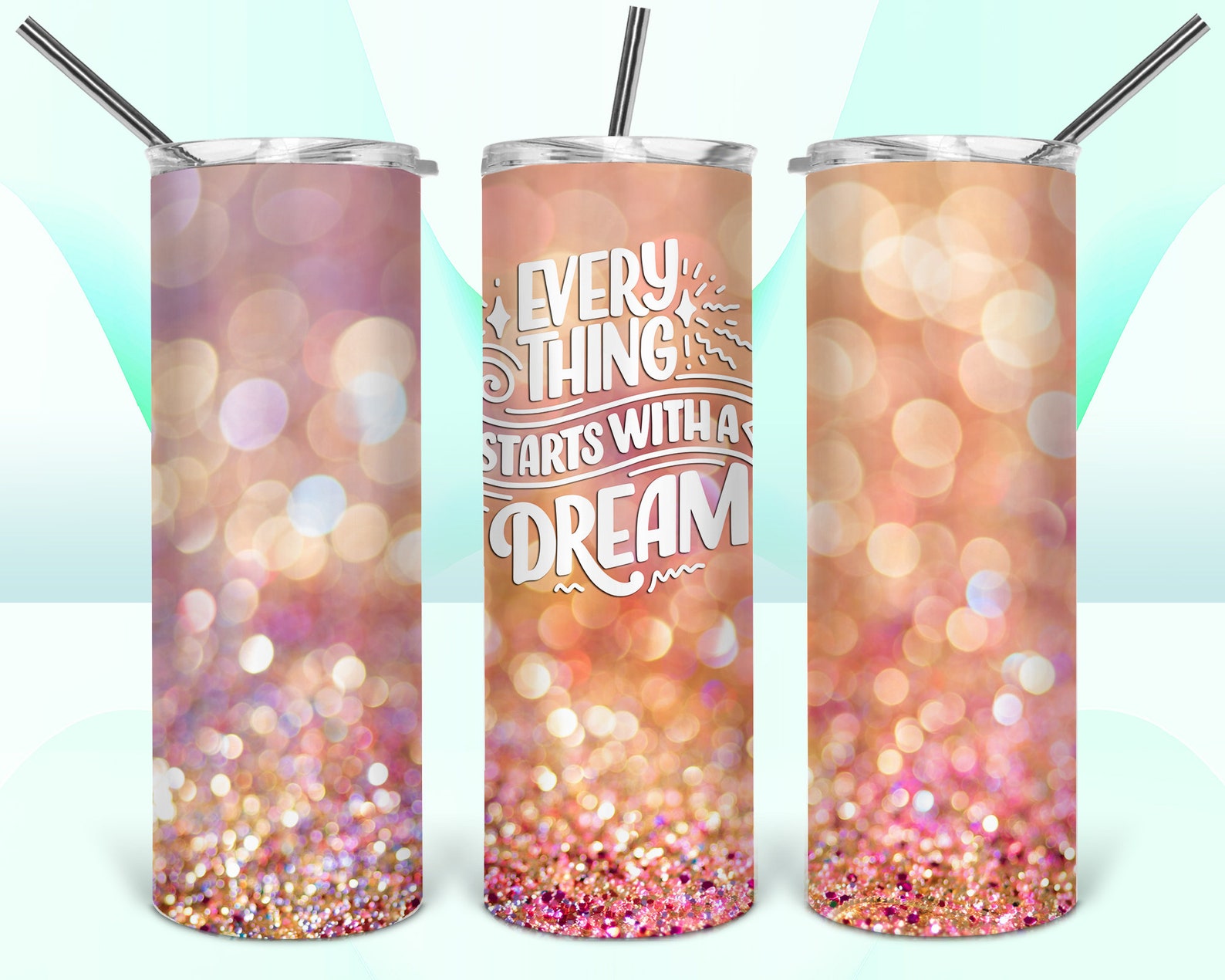 Tumbler Design Motivational Quote PNG Sublimation Tumbler 20oz Etsy