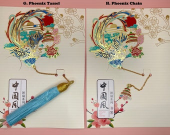 Chinese Style Bookmarks | Chinese Style Bookmark With Chain