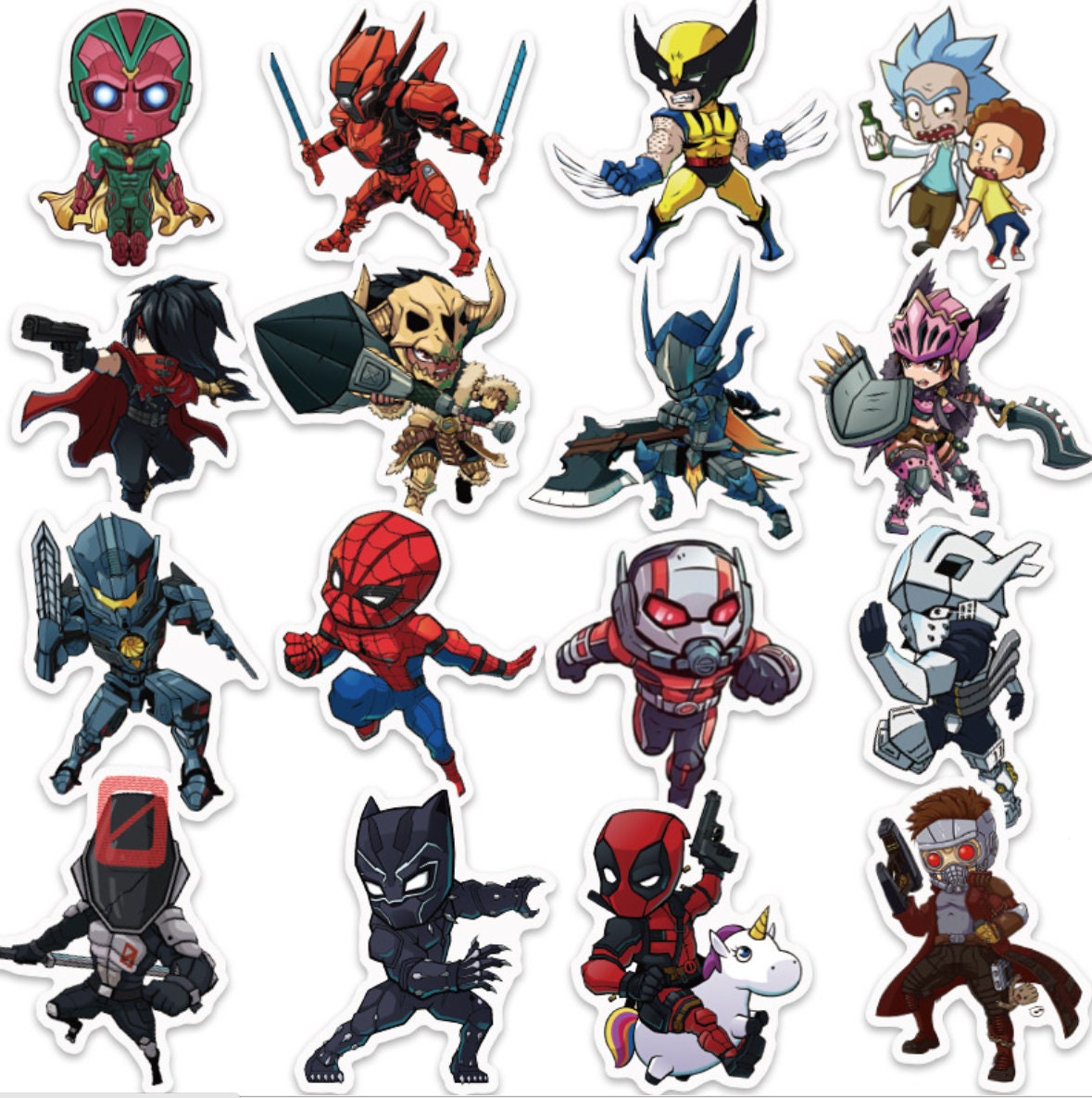 Superhero Stickers Random Superhero Stickers Random - Etsy UK