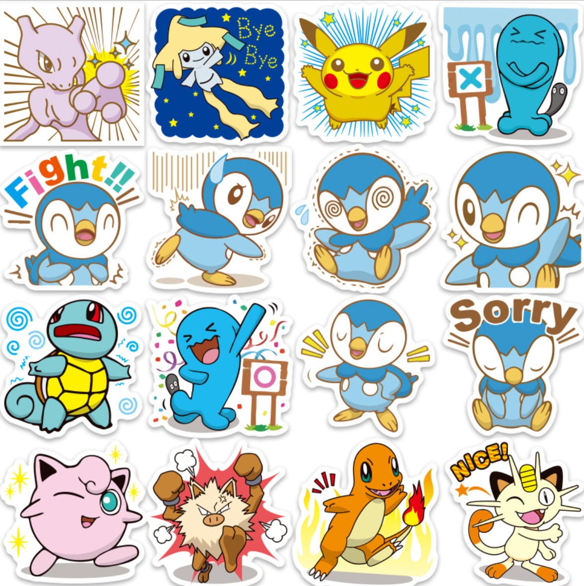 Pack Stickers Pokémon x5 (Contenido Aleatorio)