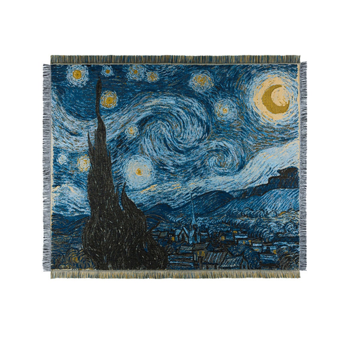 Van Gogh Starry Night Throw / Sofa Blanket / Rug Etsy