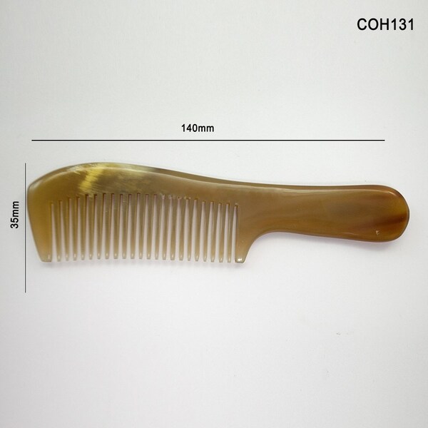 Natural buffalo horn comb, many sizes, 2 types of thick and thin