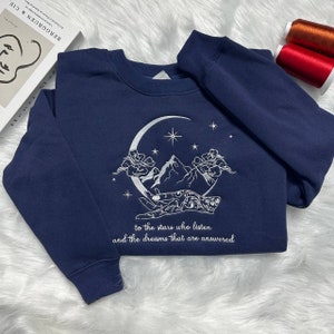 Velaris Embroidered Sweatshirt,Velaris City Of Starlight Embroidered Hoodie,The Night Court Shirt,City of Starlight,ACOTAR Shirt,SJM sweater