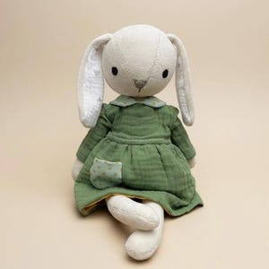 Patrón de costura de conejito de peluche: Animal de peluche DIY (Patrón PDF)