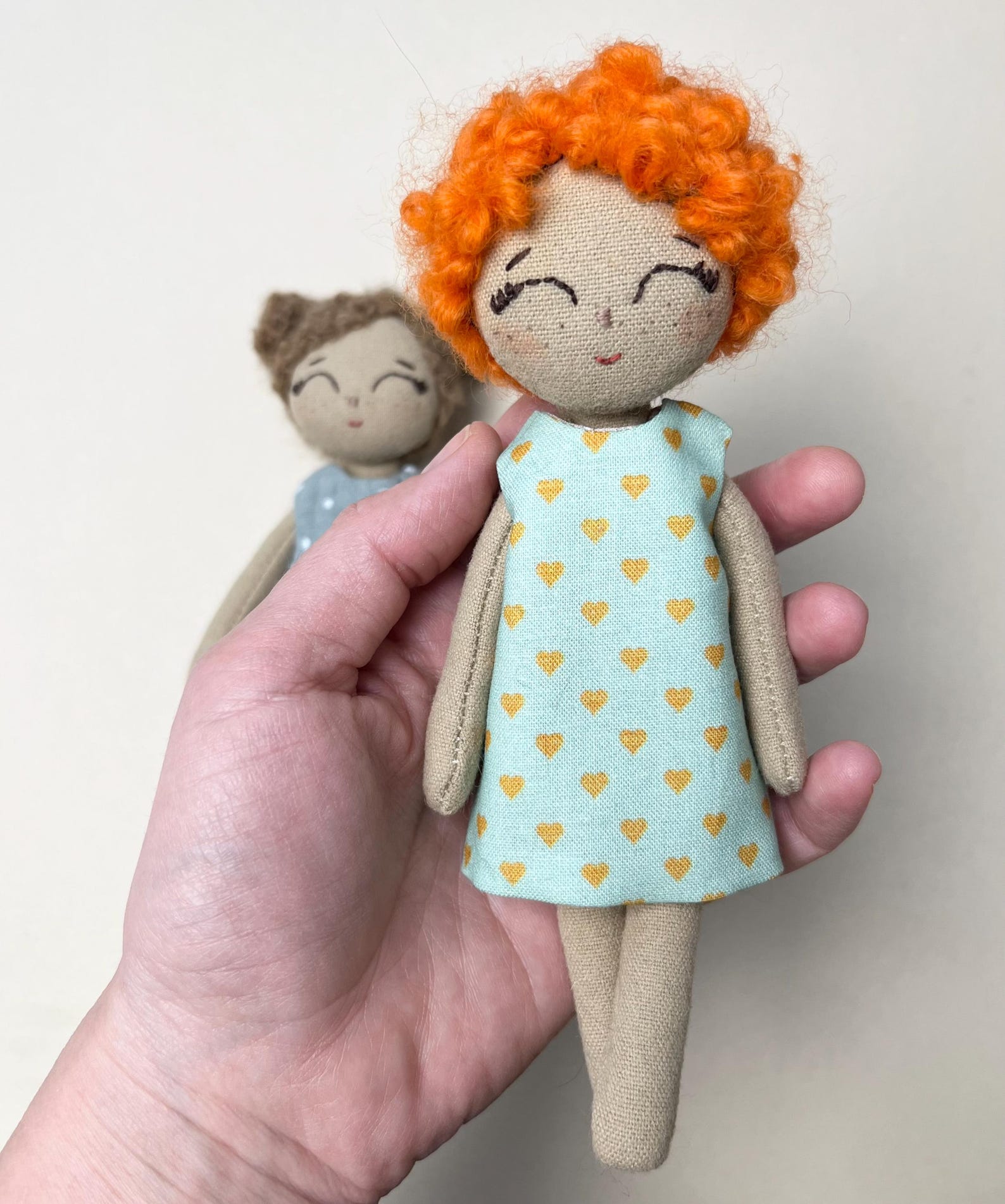 Tiny Soft Doll Pdf Pattern - Etsy