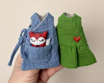 Patrón en PDF de un conjunto para muñeca pequeña