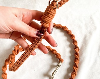 Macrame dog lead | Handmade boho cotton lead | Lightweight, strong and stylish