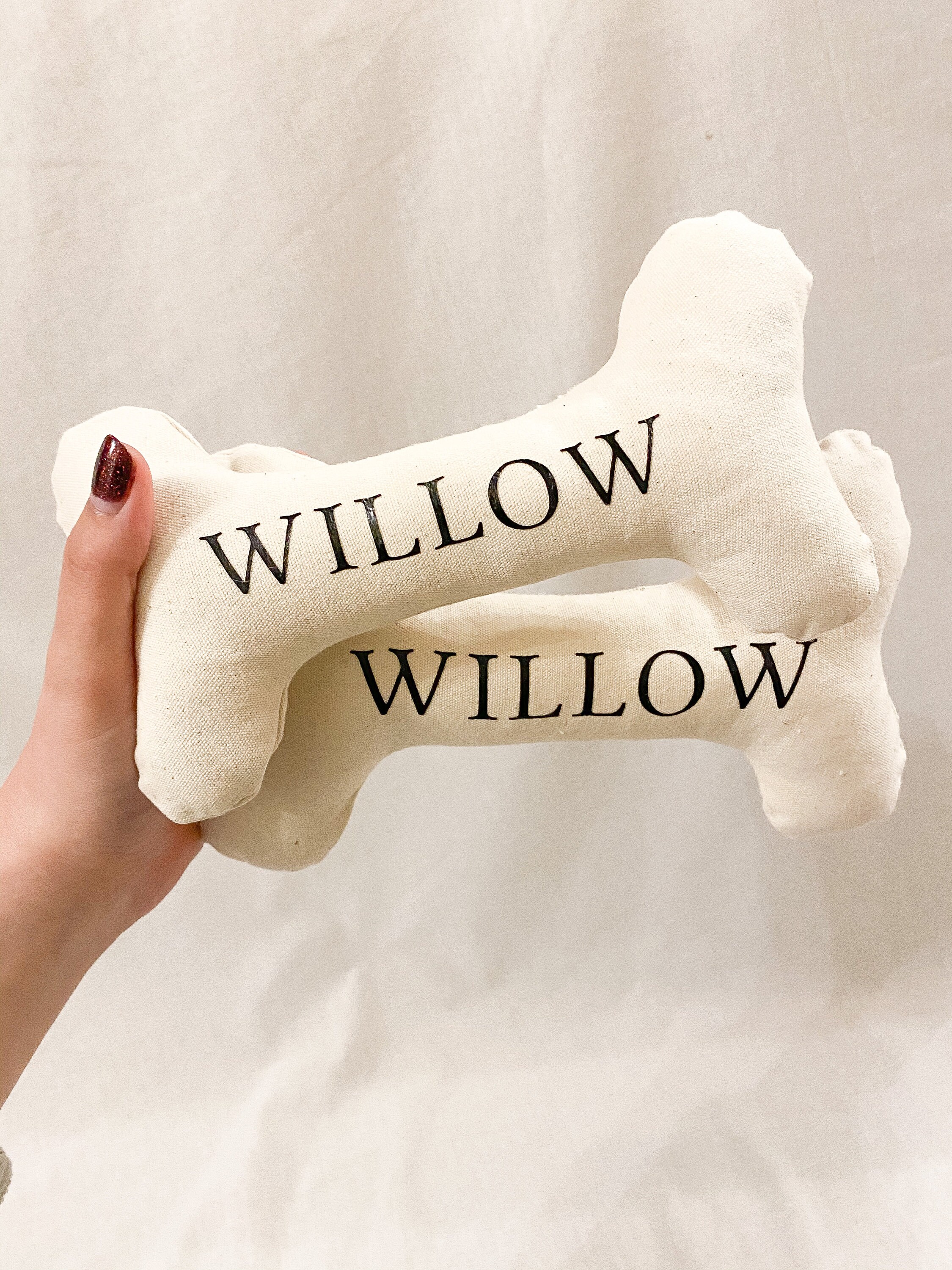 Handmade Personalised Dog Bone Toy Personalised Puppy Dog Etsy UK