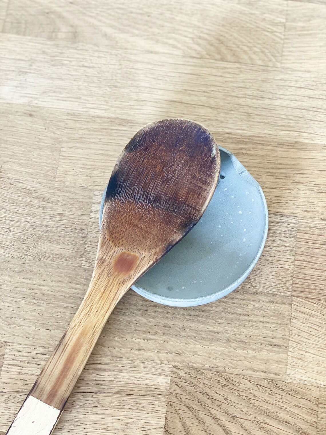 Handmade Concrete Spoon Rest Plate natural Grey Etsy