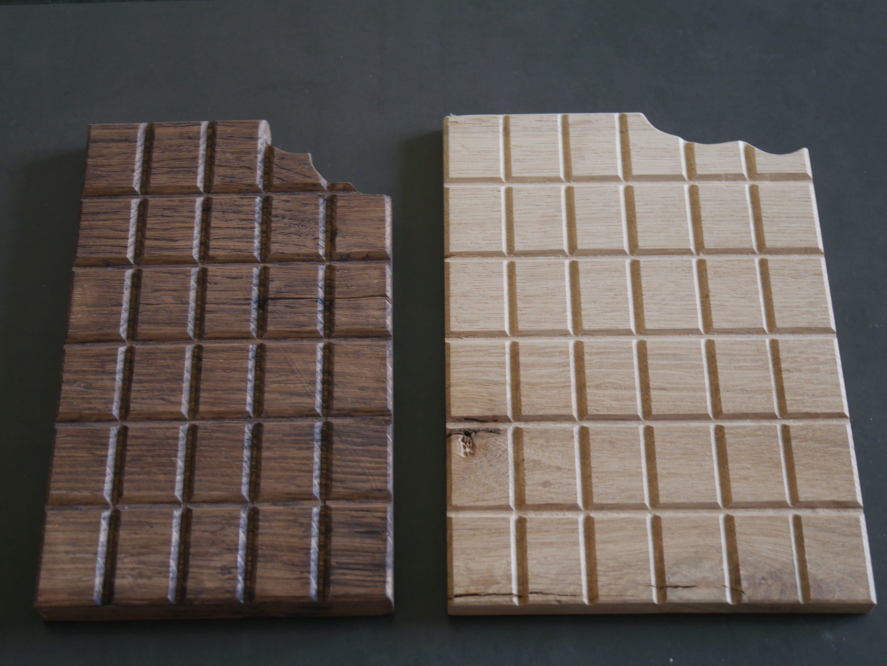 Dessous de Plat Tablette Chocolat en Bois.