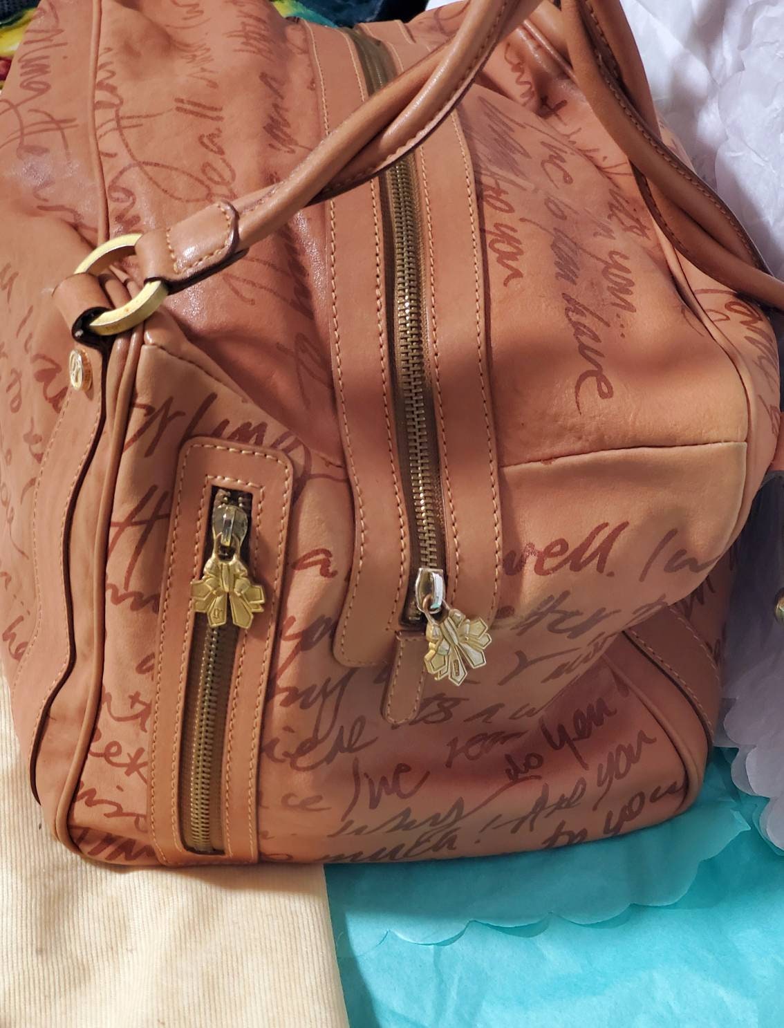 John Galliano Leather Bag with Key
