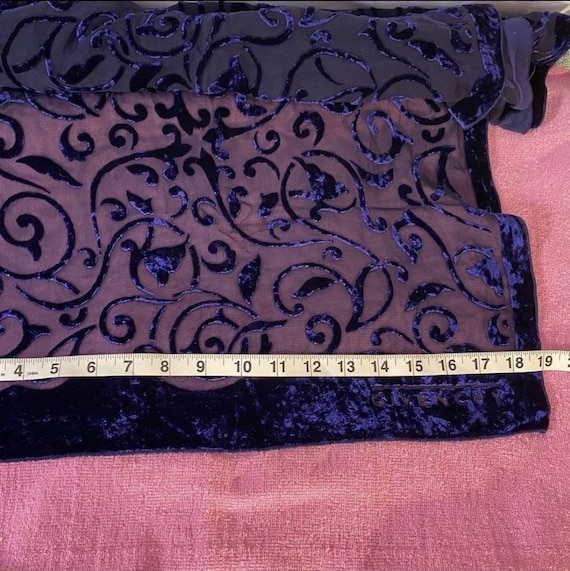 Givenchy Rare Vintage Velvet Scarf Like New - image 9