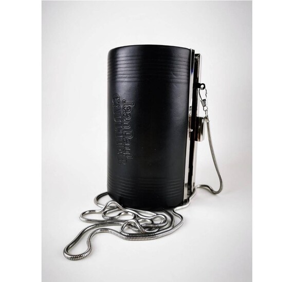 Vintage Jean Paul Gaultier Clutch Cylinder Bag le… - image 8