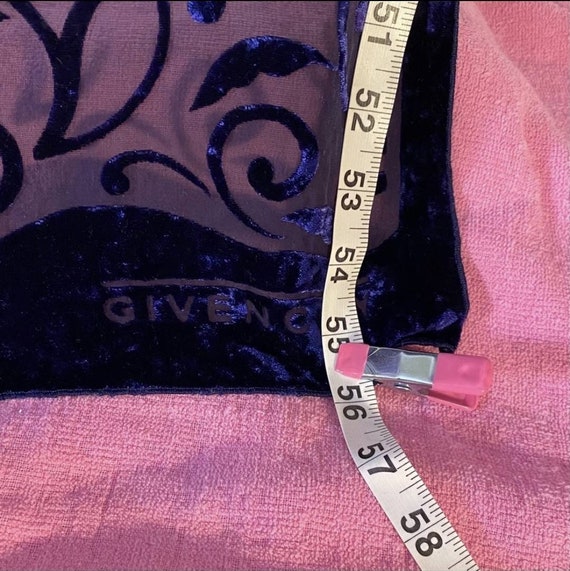 Givenchy Rare Vintage Velvet Scarf Like New - image 5